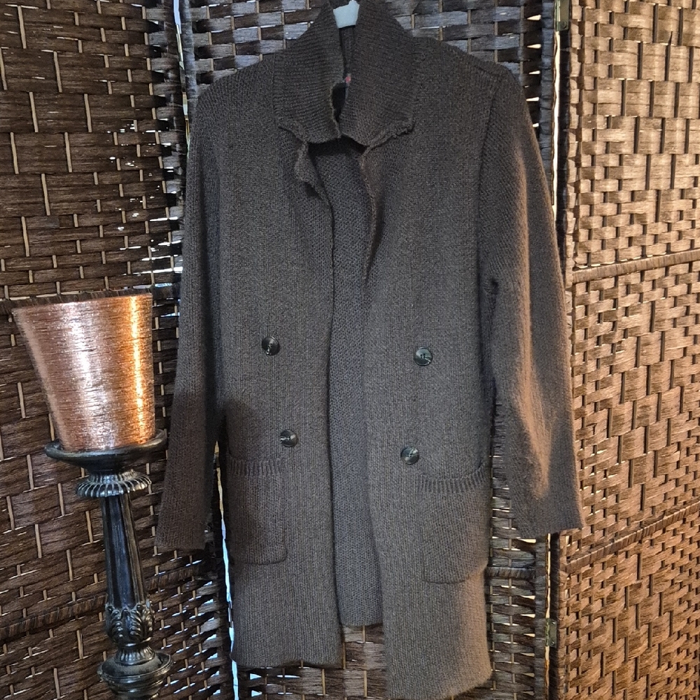 Women's Brown Cardigan Sweater